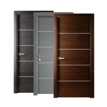 Nevis Modern High Quality  Wood Skin Pasted Sound Proof  Front Interior wood Barn Door For Partition door
